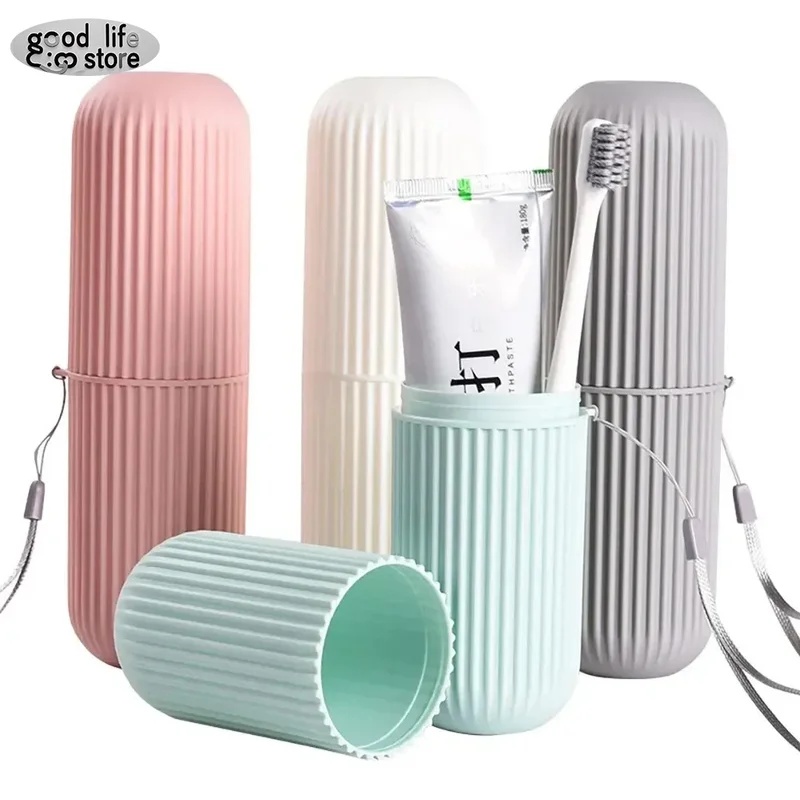 Home Edit Bathroom Storage - 1/2pcs Portable Toothbrush Cup Bathroom Toothpaste
