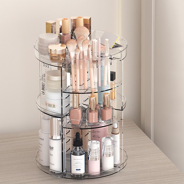 360-Degree Rotating Cosmetic S - Home Edit Bathroom Storage recension och pris