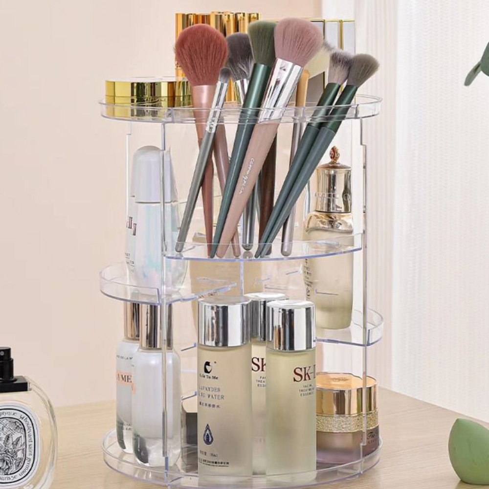 360-Degree Rotating Cosmetic S - Home Edit Bathroom Storage recension och pris