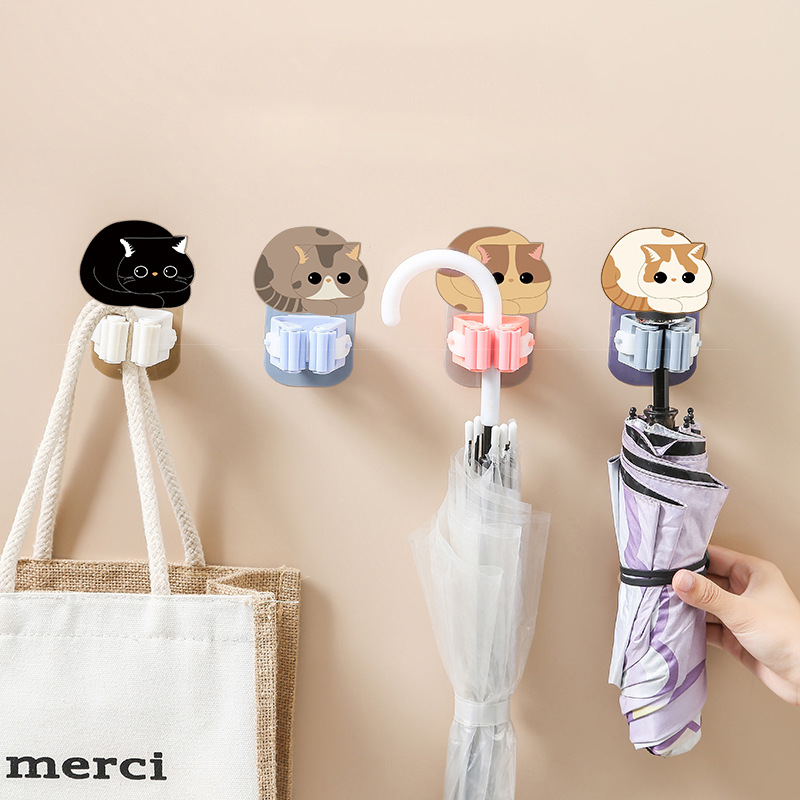 3/4PCS Mop Holder Self-adhesiv - Home Edit Bathroom Storage recension och pris