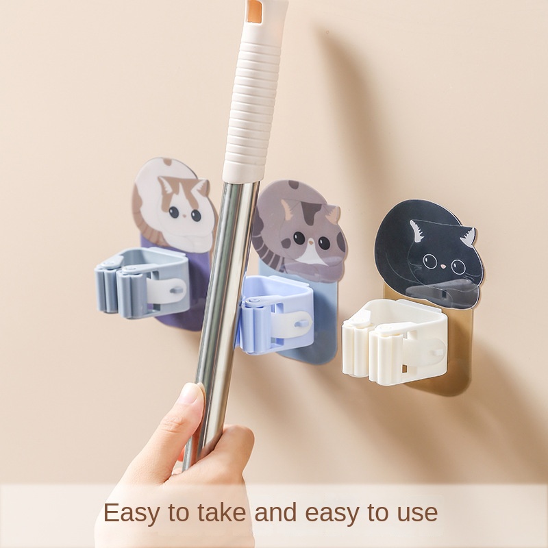 3/4PCS Mop Holder Self-adhesiv - Home Edit Bathroom Storage recension och pris