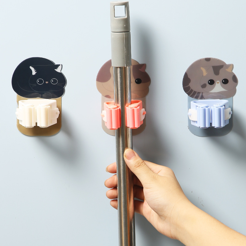 3/4PCS Mop Holder Self-adhesiv - Home Edit Bathroom Storage recension och pris