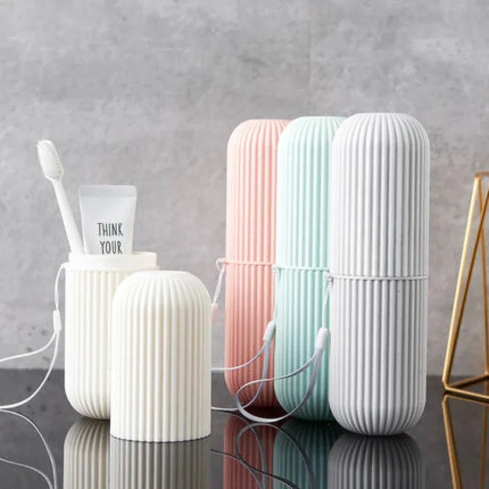 Travel Portable Toothbrush Cup - Home Edit Bathroom Storage recension och pris