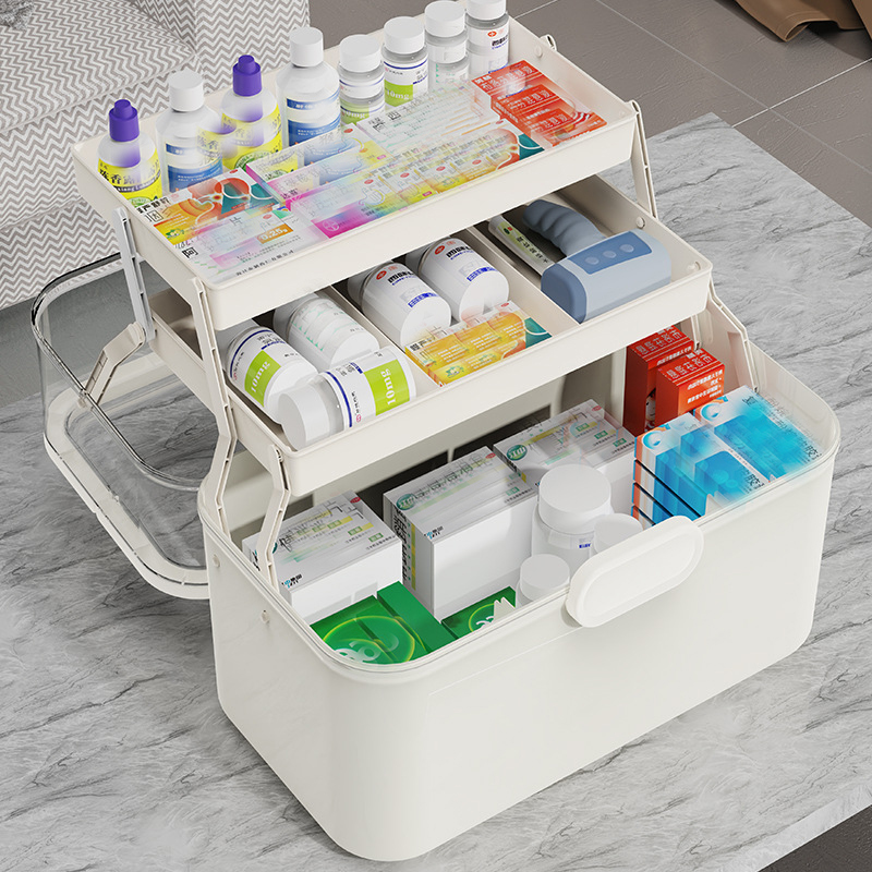 Large Capacity Clear Lid Medic - Home Edit Bathroom Storage recension och pris