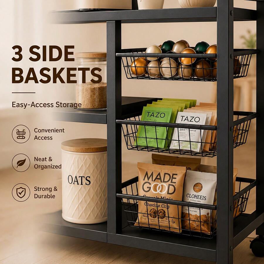 1pc Mobile Storage Rack, Adjus - Home Edit Bathroom Storage recension och pris